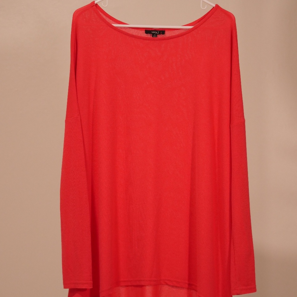 Hot Pink. Very J. Long Sleeve Tunic.